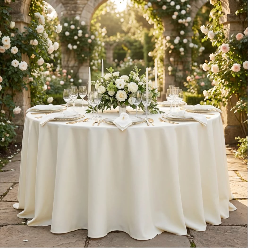 Polyester Round Tablecloth